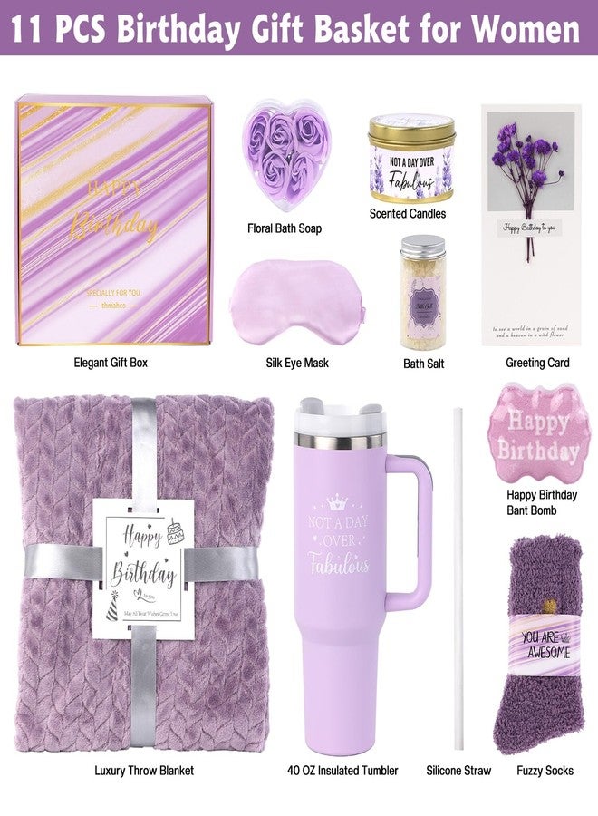 Ithmahco Birthday Gifts for Women Friendship Unique, Happy Birthday Gifts Basket for Women Mom Sister Best Friend Her Wife Girlfriend Daughter Aunt Coworker Boss, Bath Sets Spa Gift Baskets - Image 2